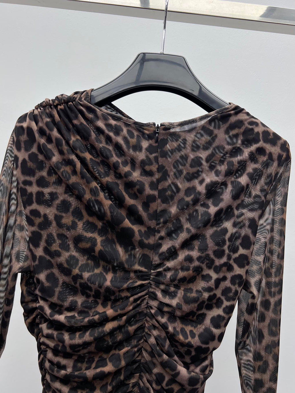 YSL 25S LEOPARD PRINT SKIRT STYLE 44