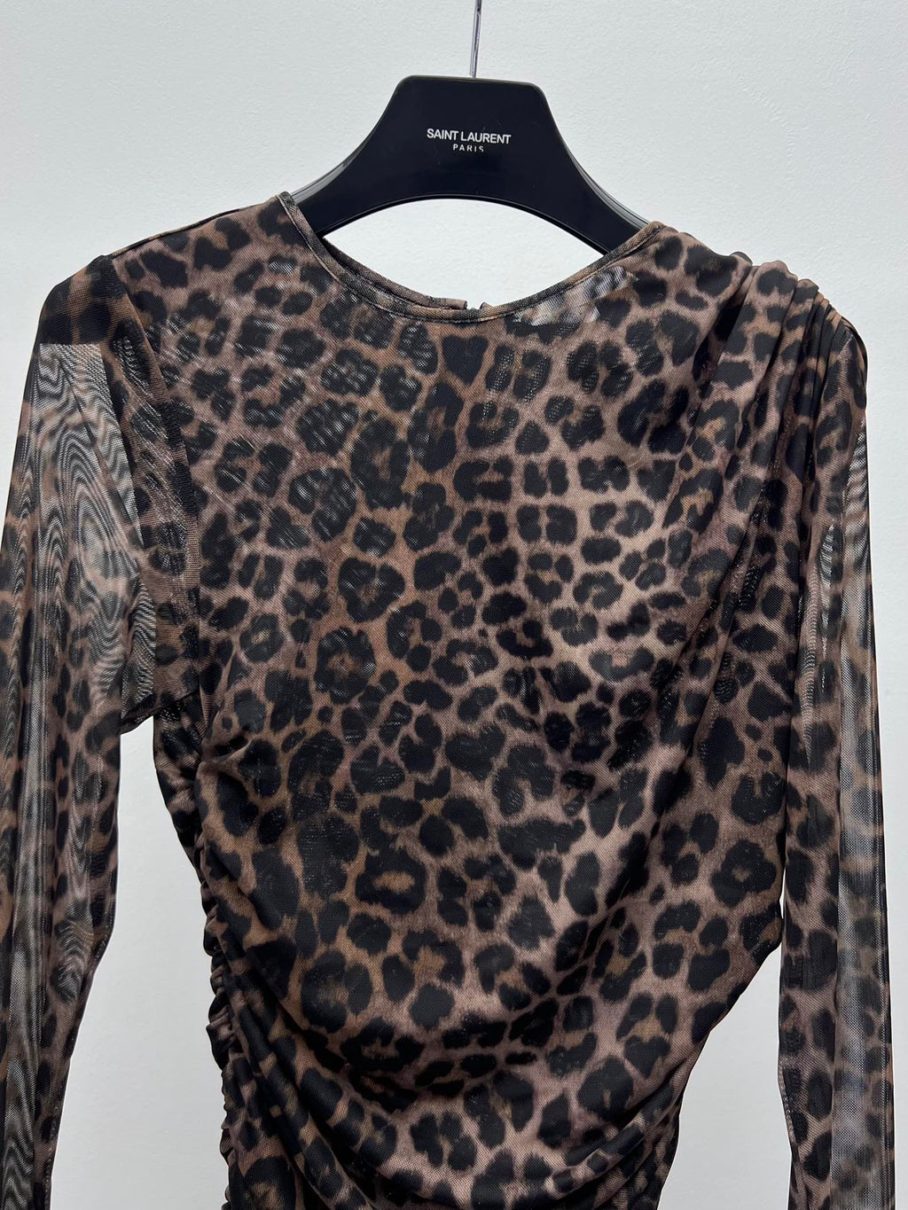 YSL 25S LEOPARD PRINT SKIRT STYLE 44