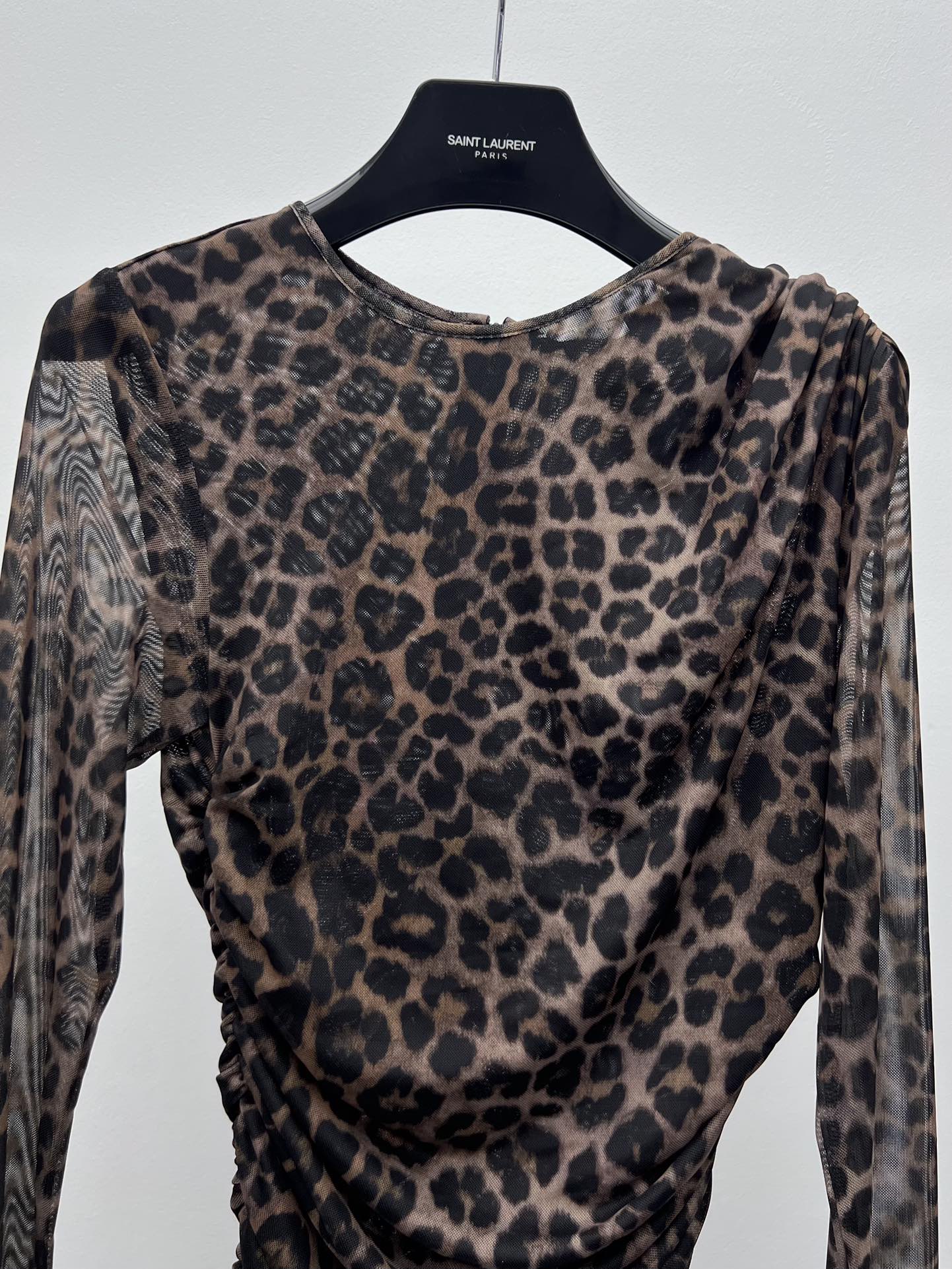 YSL 25S LEOPARD PRINT SKIRT STYLE 44