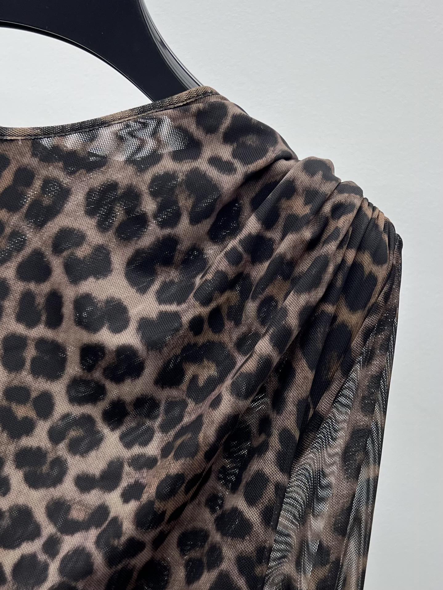 YSL 25S LEOPARD PRINT SKIRT STYLE 44