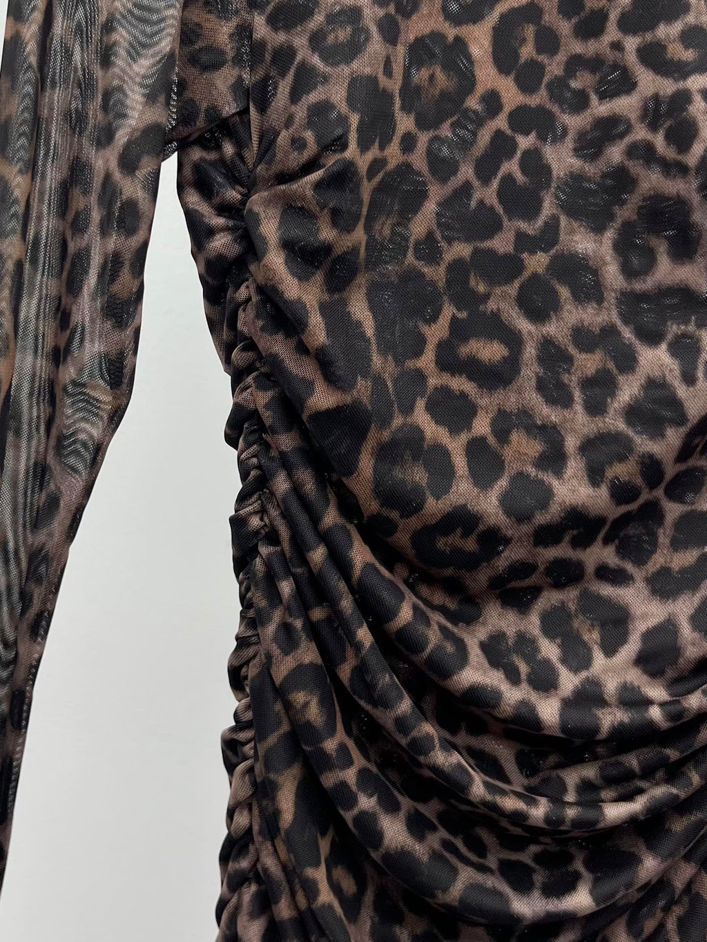 YSL 25S LEOPARD PRINT SKIRT STYLE 44