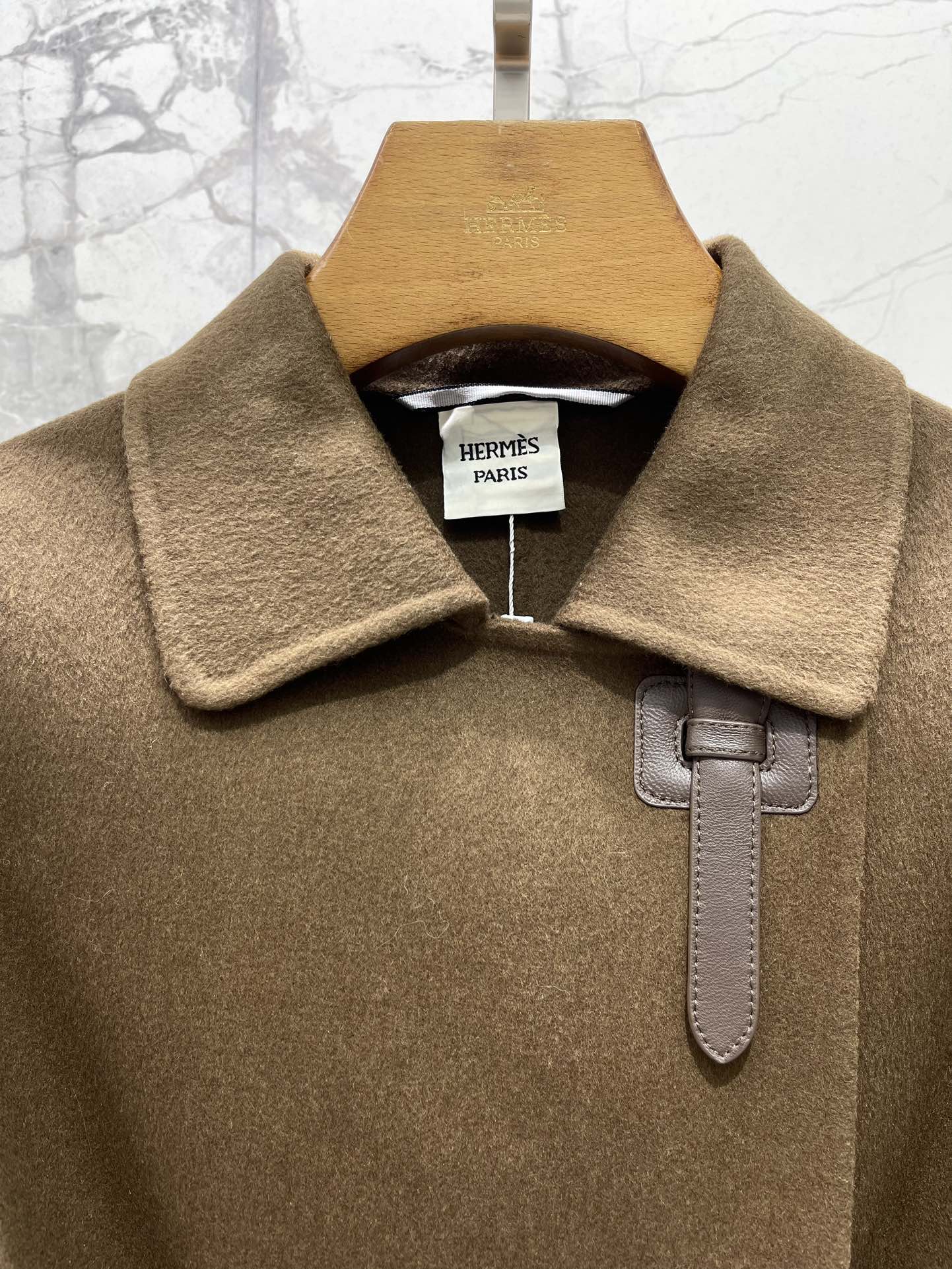 HERMES 25S MID-LENGTH CASHMERE COAT 286