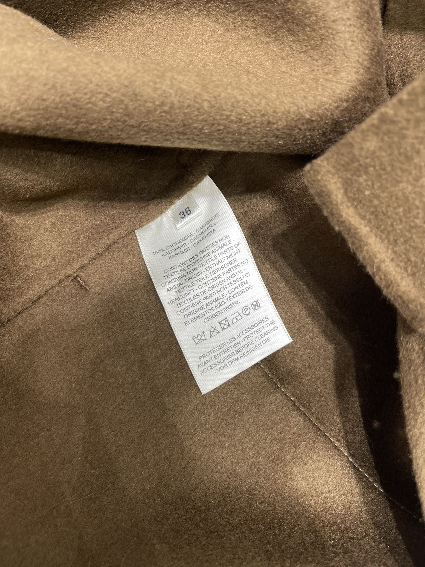 HERMES 25S MID-LENGTH CASHMERE COAT 286
