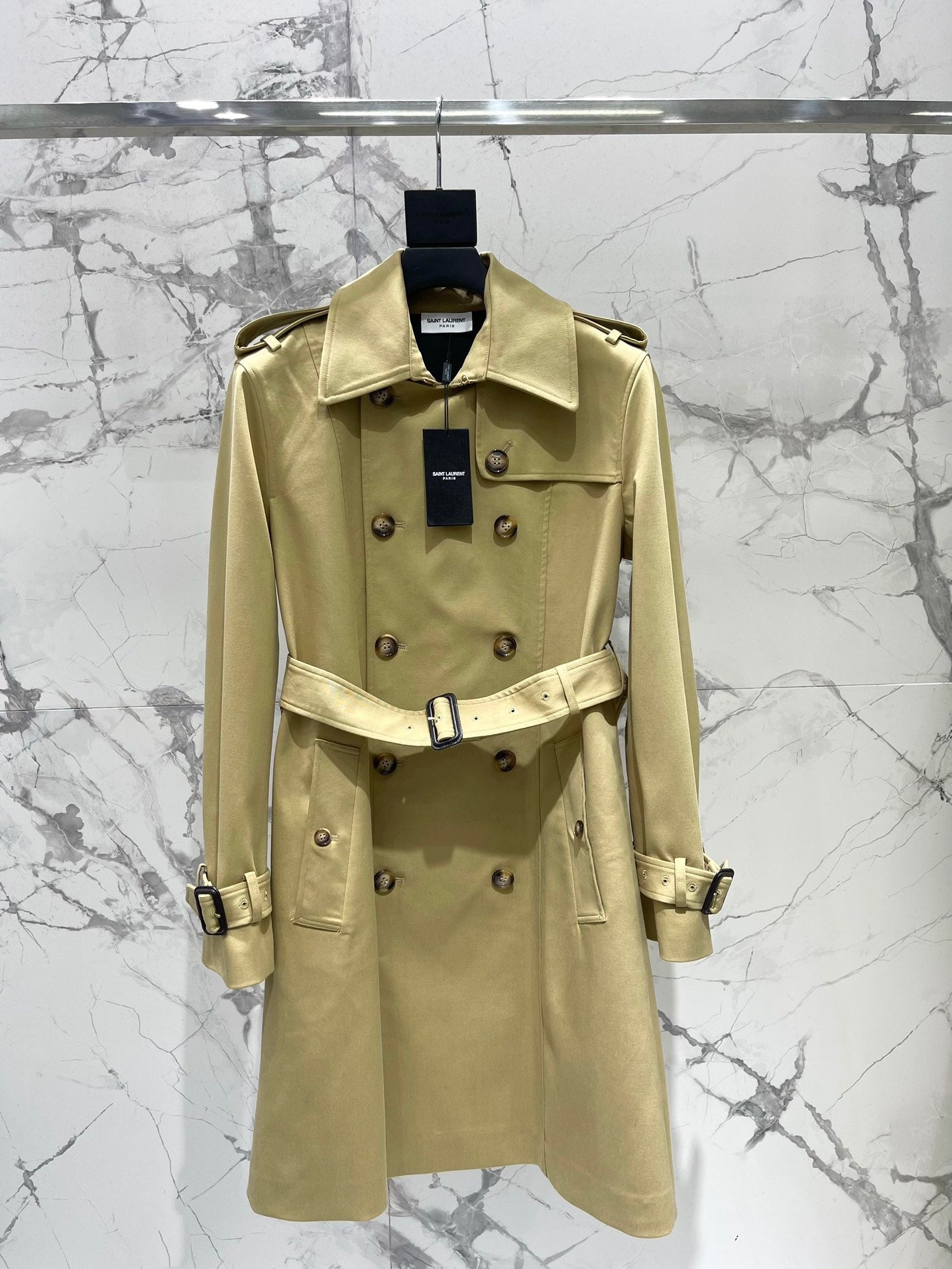YSL 25S LONG TRENCH COAT STYLE 155