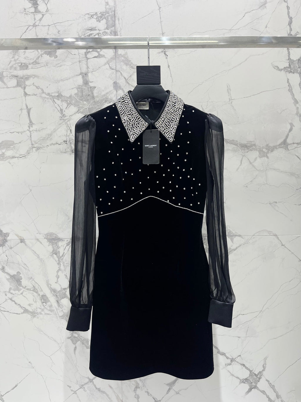 YSL 25S DRESS WITH BEADED DETAILS STYLE 61