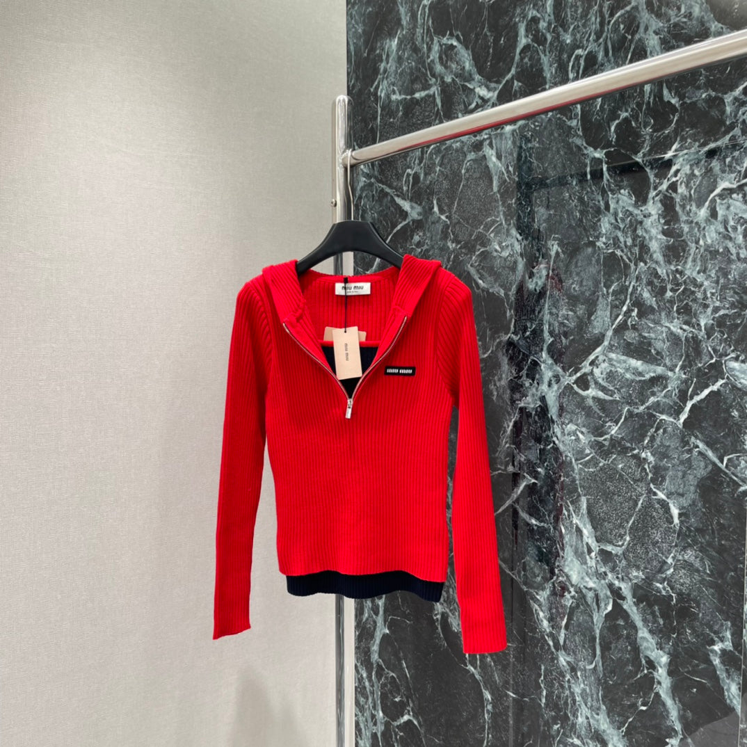 MIUMIU TWO-PIECE KNIT TOP STYLE 826