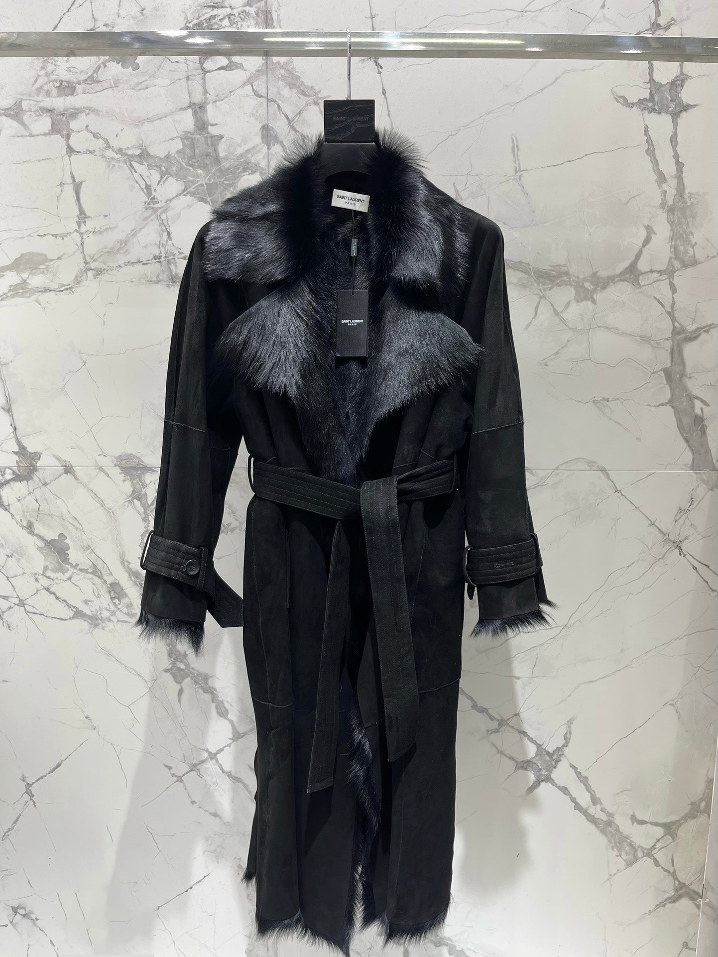 YSL 25S BELTED COAT STYLE 12
