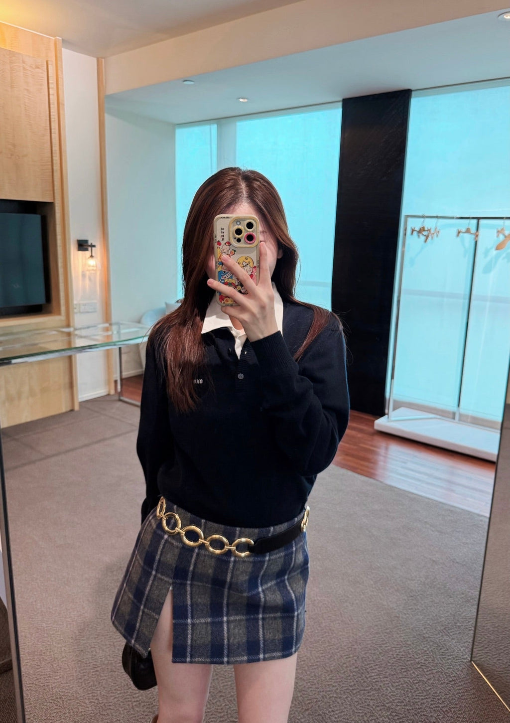 MIUMIU SLIT MINI SKIRT STYLE 769