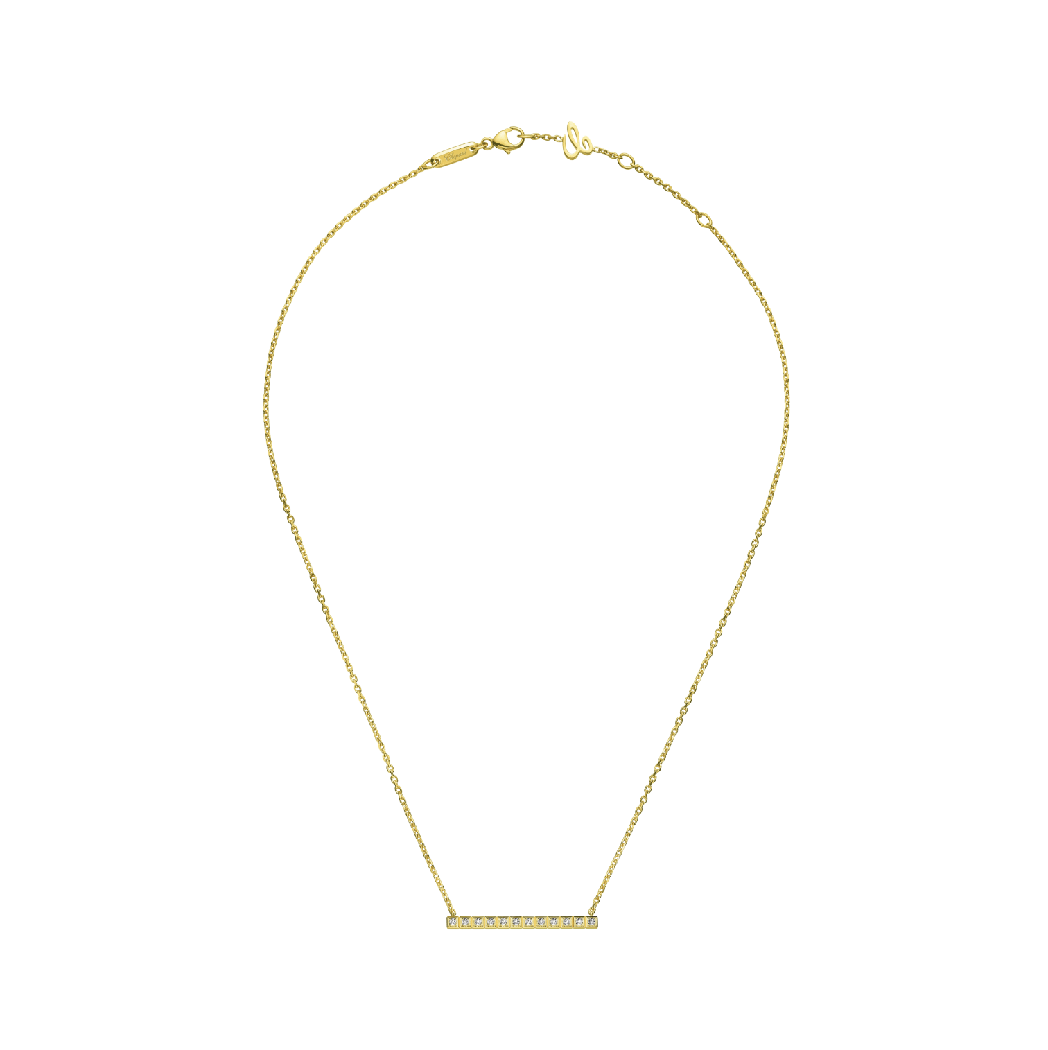 ICE CUBE FULL-SET DIAMONDS NECKLACE