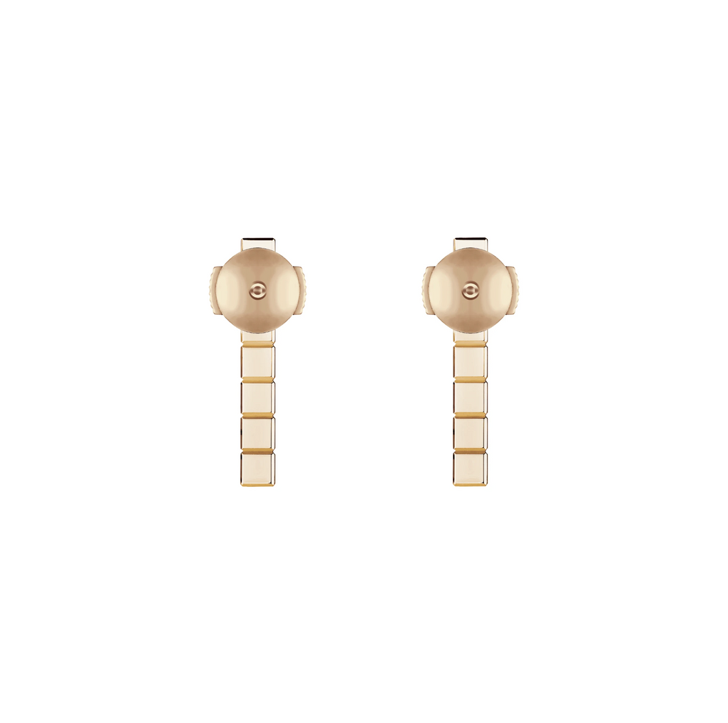 ICE CUBE PINK GOLD EARRINGS