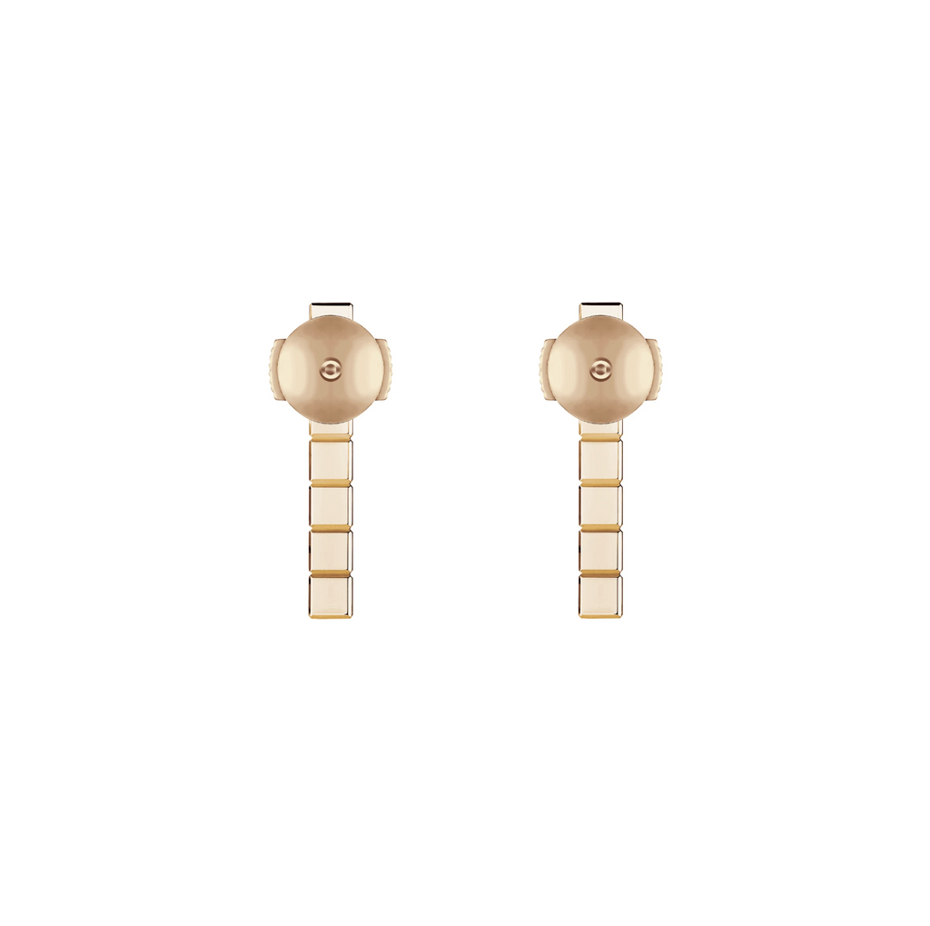 ICE CUBE PINK GOLD DIAMONDS EARRINGS