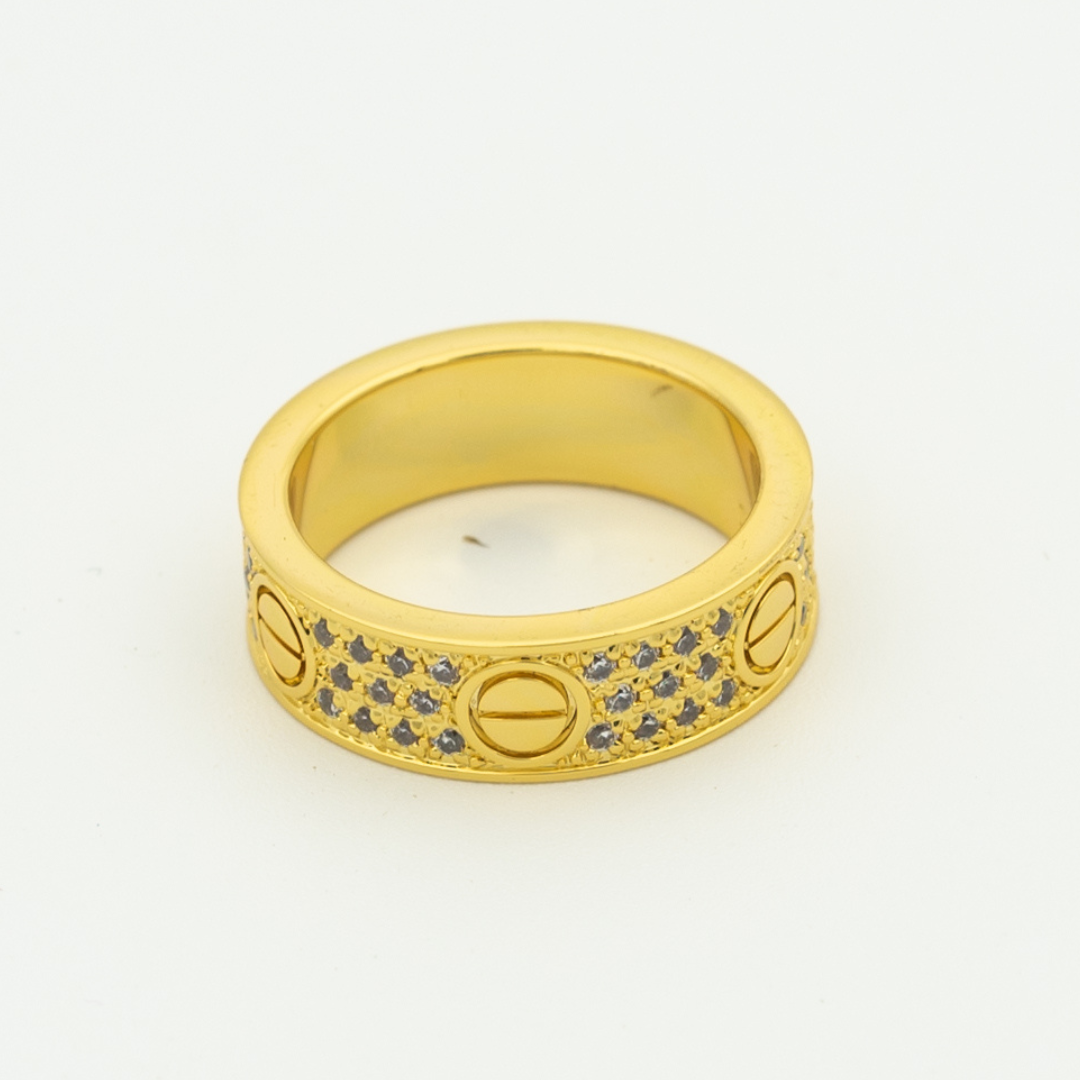 LOVE RING 6.5MM DIAMONDS PAVED