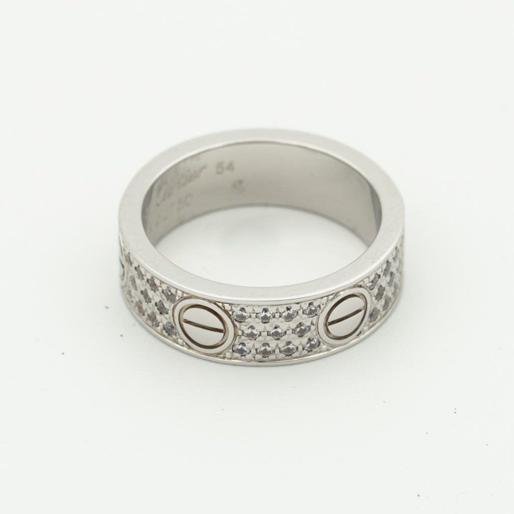 LOVE RING 6.5MM DIAMONDS PAVED