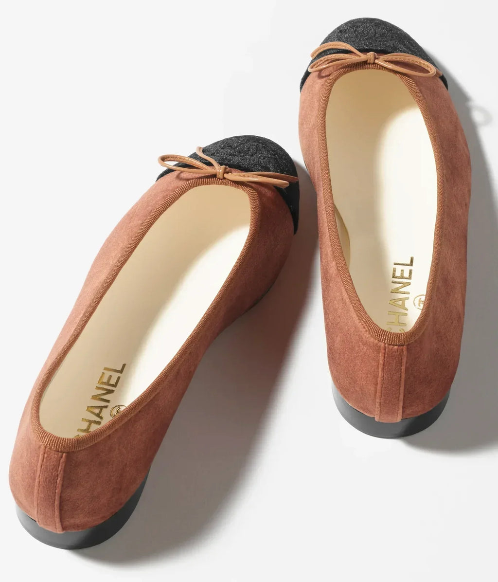 ballet flats Brown Black Velvet