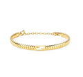F BAGUETTE LINK CHAIN  GOLD BRACELET