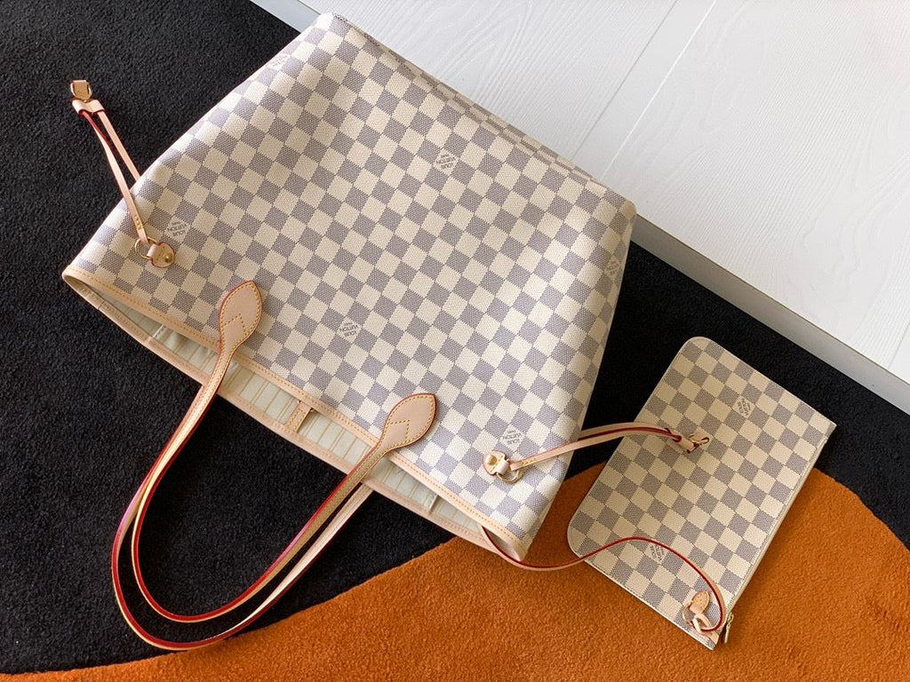 NEVERFULL MM 32 GREY CREAM DAMIER AZUR INSIDE COLOUR 1