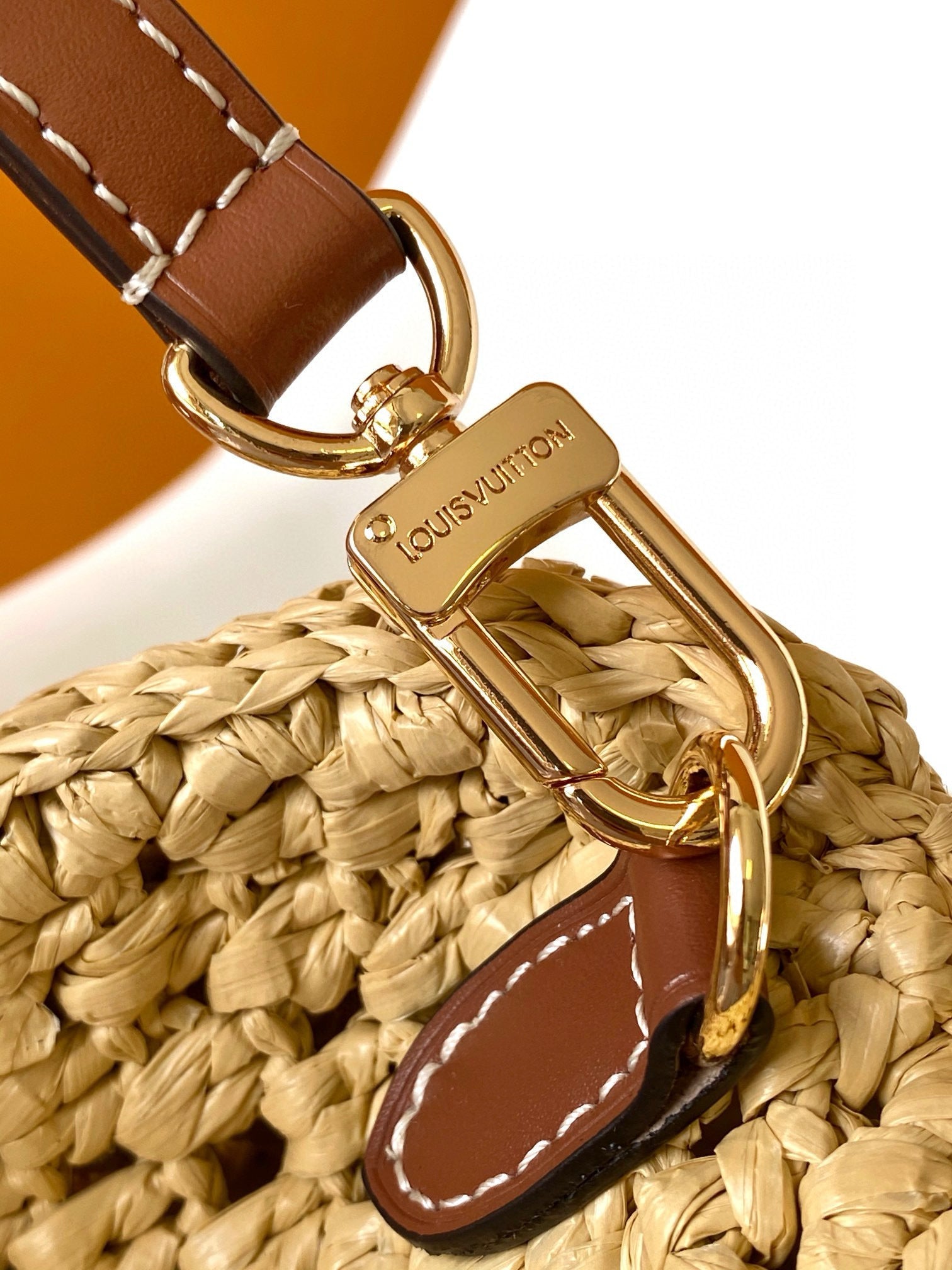 NANO SPEEDY 16 IN RAFFIA GOLD HARDWARE