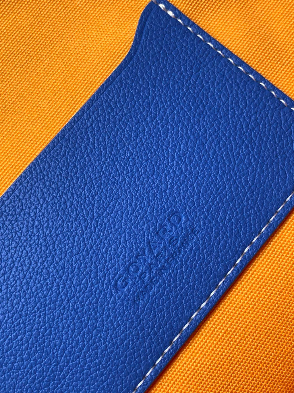 SENAT POCHETTE IN SKY BLUE GOYARDINE CANVAS