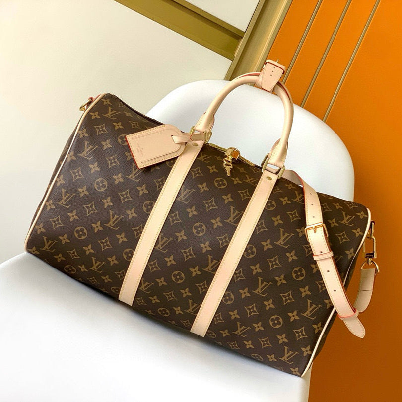 LV KEEPALL 45 BANDOULIERE MONOGRAM CANVAS