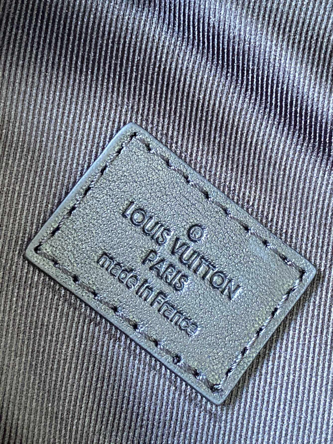 LV BELT BAG 44 IN BLACK EMBOSSED MONOGRAM CALFSKIN