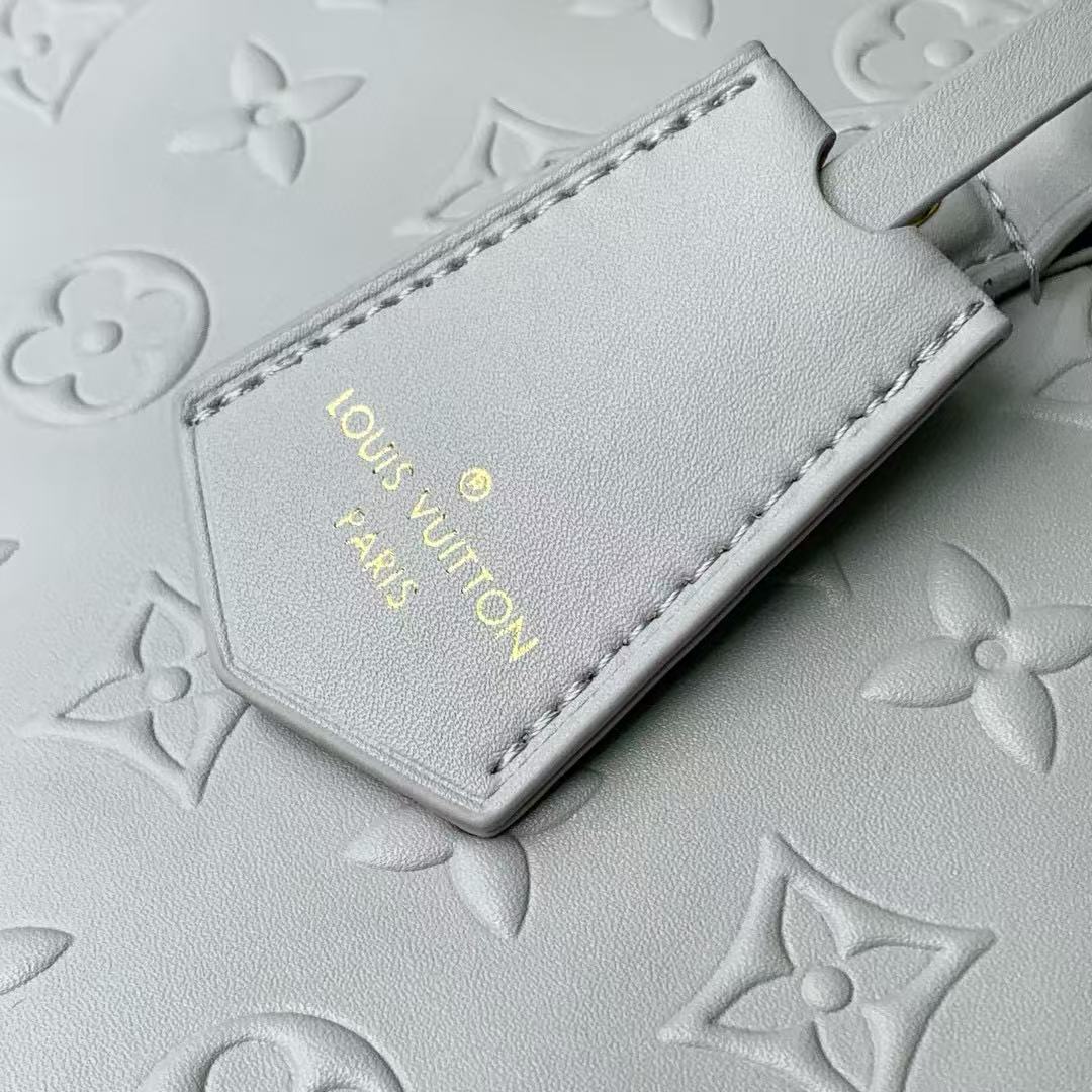 SPEEDY BANDOULIERE 30 IN GREY EMBOSSED CALFSKIN