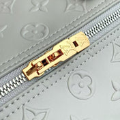 SPEEDY BANDOULIERE 30 IN GREY EMBOSSED CALFSKIN