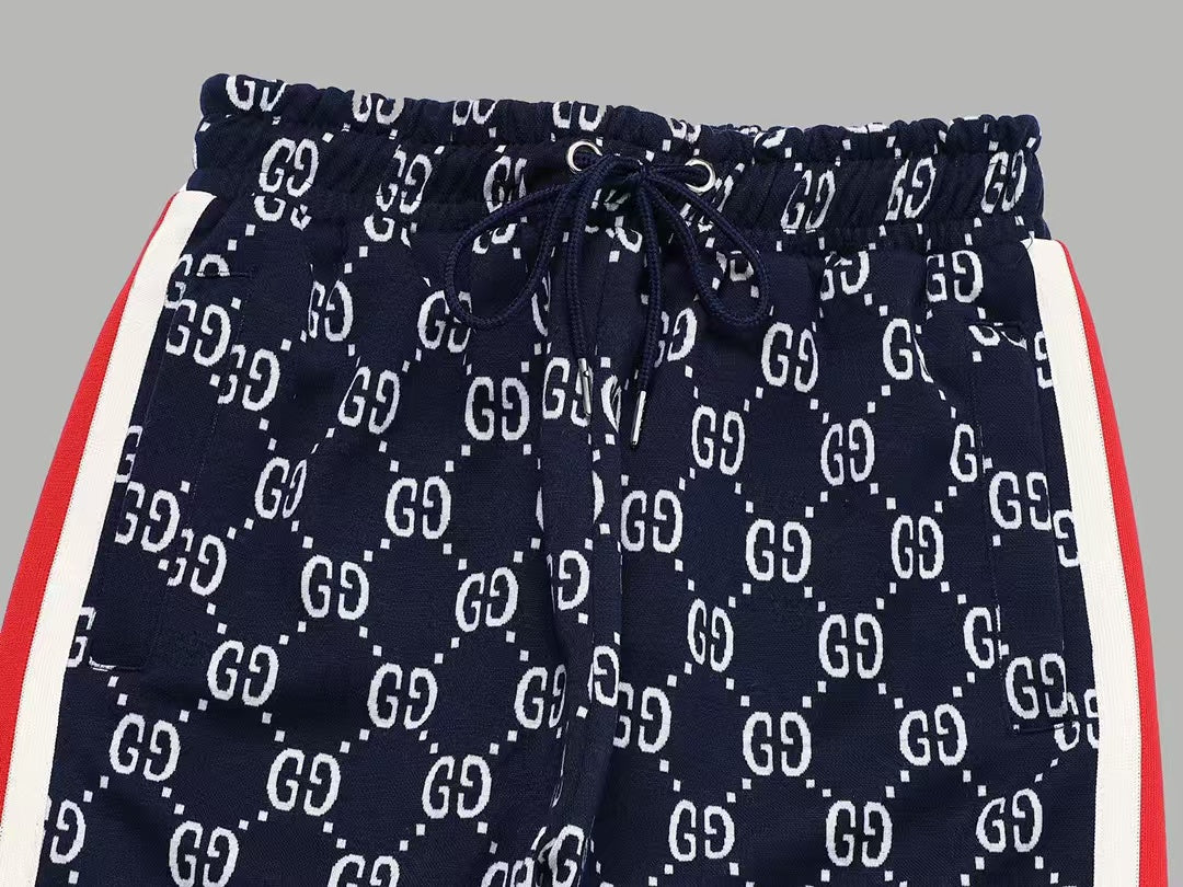 GUCCI KNITTED PANTS IN NAVY BLUE