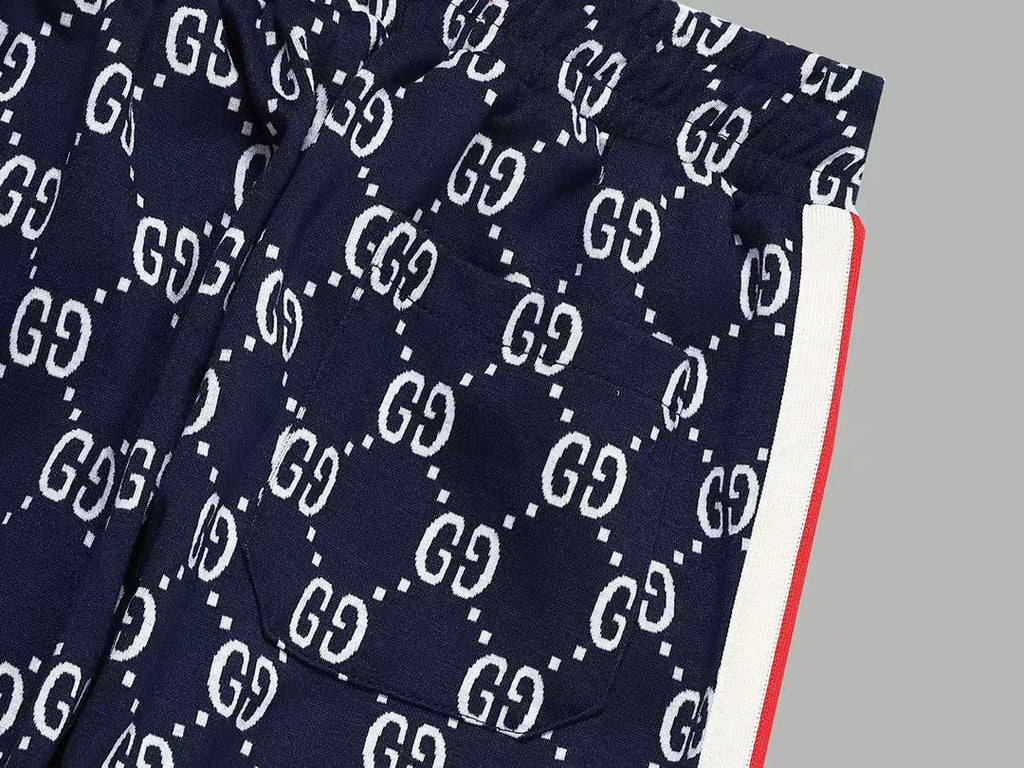 GUCCI KNITTED PANTS IN NAVY BLUE