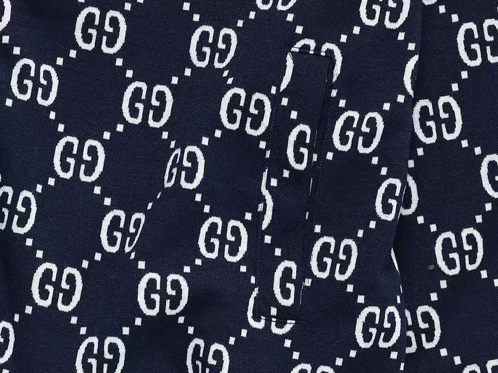 GUCCI KNITTED PANTS IN NAVY BLUE