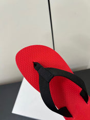 THE ROW THICK-SOLED FLIP FLOPS IN RED RUBBER