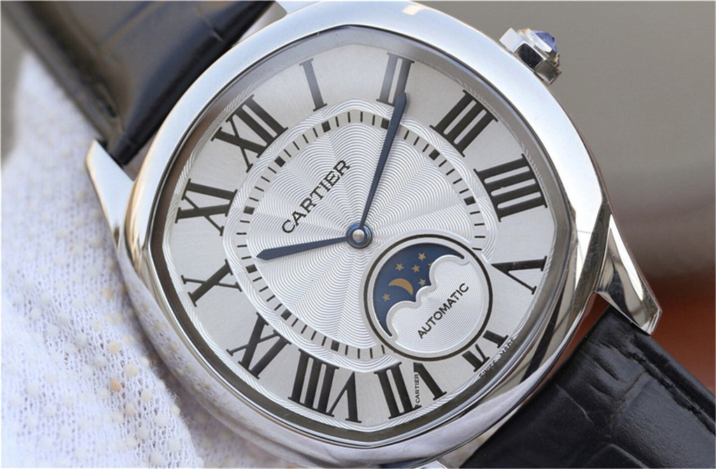 DRIVE DE CARTIER WHITE DIAL MOONPHASE