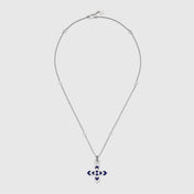 GG WOMEN'S NECKLACE WITH CROSS MOTIF PENDANT