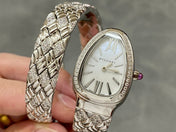 SERPENTI SPIGA 35 SILVER BLACK DIAL