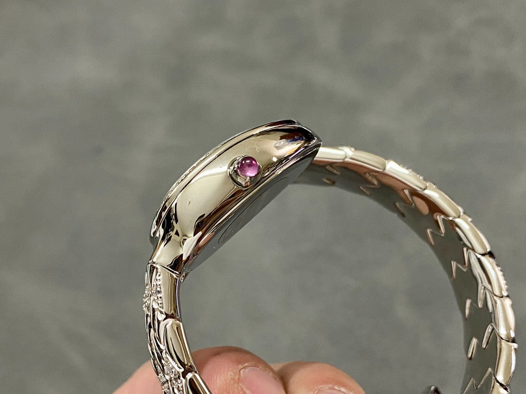 SERPENTI SPIGA 35 SILVER BLACK DIAL