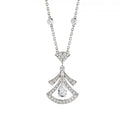 DREAM NECKLACE WHITE DIAMOND SILVER