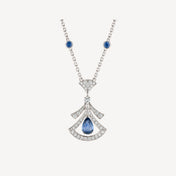 DREAM NECKLACE AGATE DIAMOND SILVER