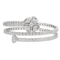 FIOREVER BRACELET SILVER DIAMOND DOUBLE ROW
