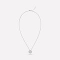 BOUTON DE CAMELIA NECKLACE SILVER DIAMOND