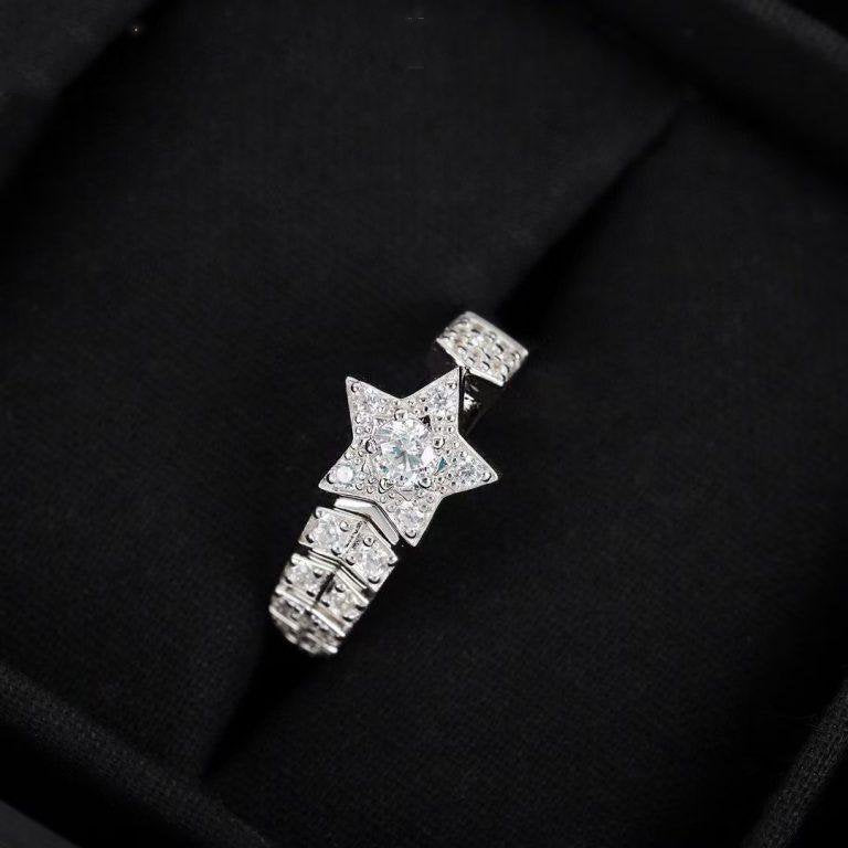 COMETE RING SILVER DIAMOND