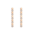 BEE LOVE PINK GOLD DIAMOND LONG EARRINGS