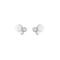 BEE LOVE SILVER DIAMOND EARRINGS