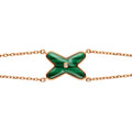 JEUX BRACELET MALACHITE PINK GOLD 1 DIAMOND