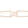JEUX BRACELET WHITE MOP PINK GOLD 1 DIAMOND