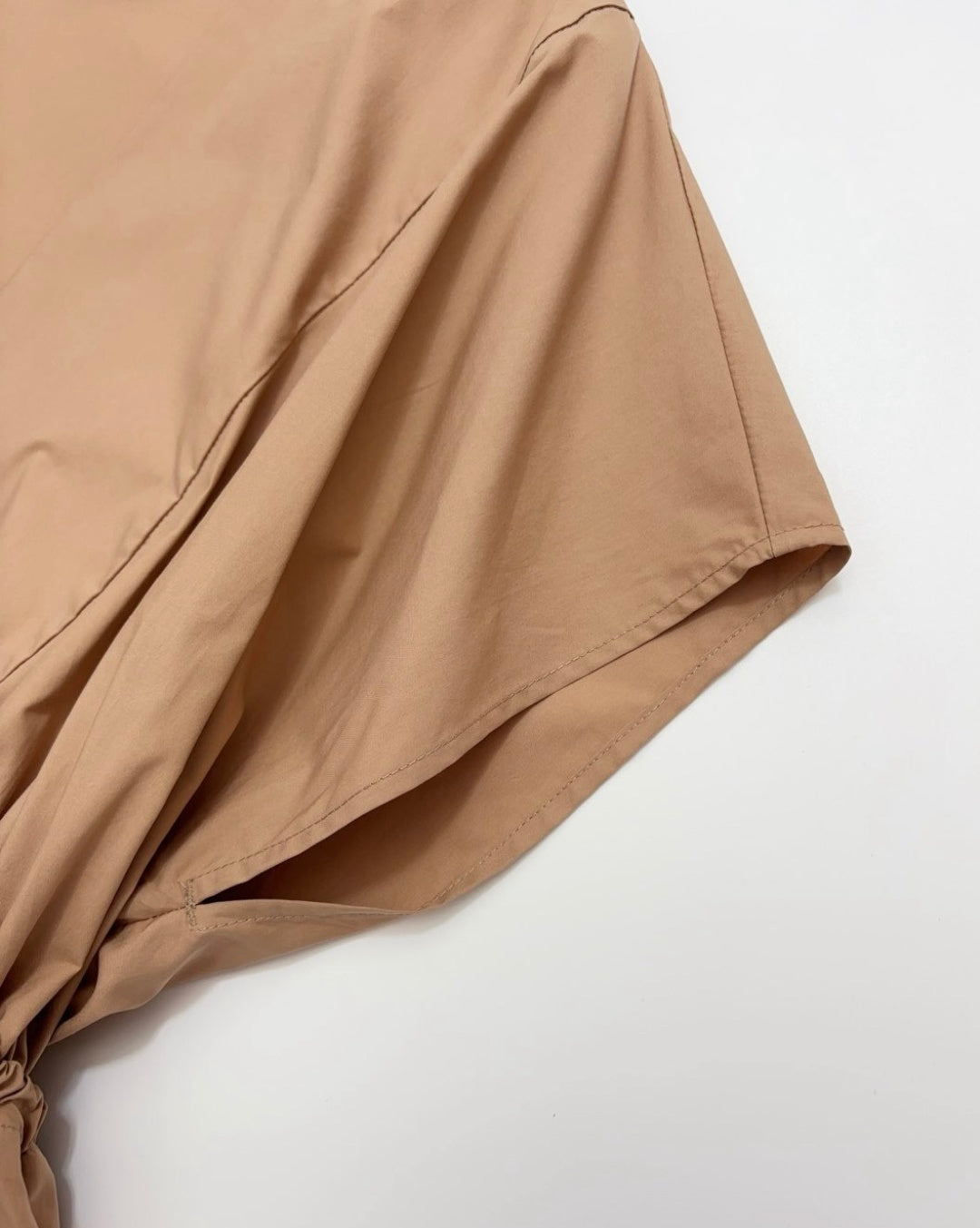 MAX MARA 25S V-NECK SHORT-SLEEVE RAGLAN DRESS 113