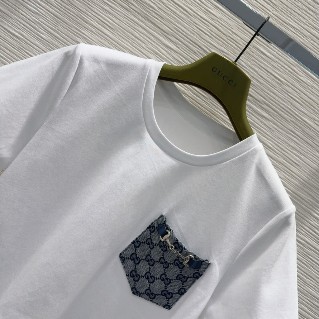 GUCCI CROPPED TOP AND MINI SKIRT SET STYLE 126