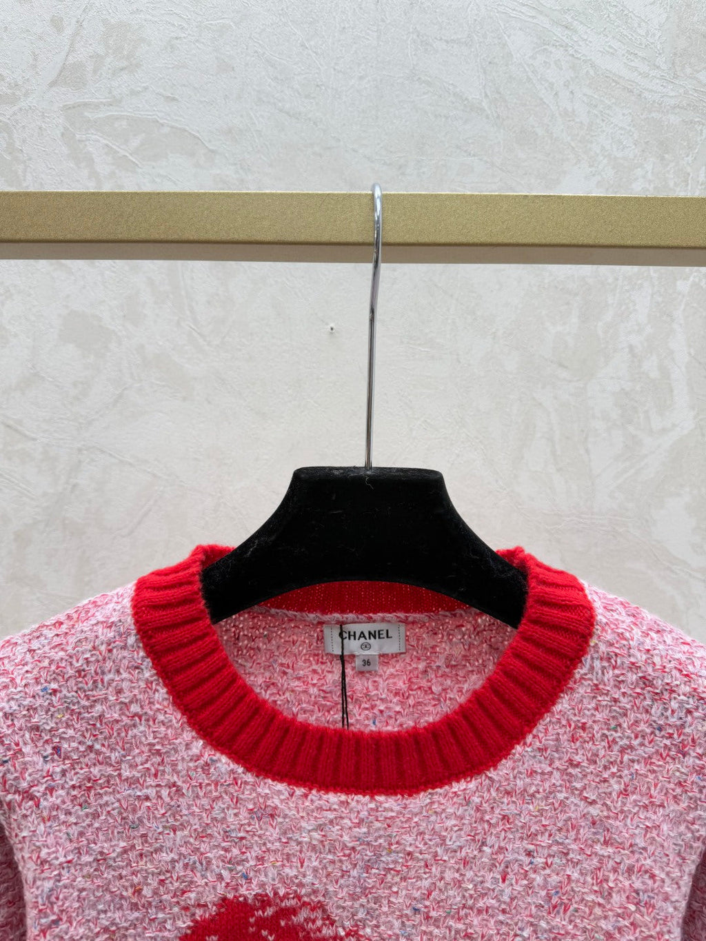 CHANEL 25S LONG-SLEEVE ROUND-NECK SWEATER 514