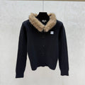 CHANEL 25S FUR-COLLAR CARDIGAN 518