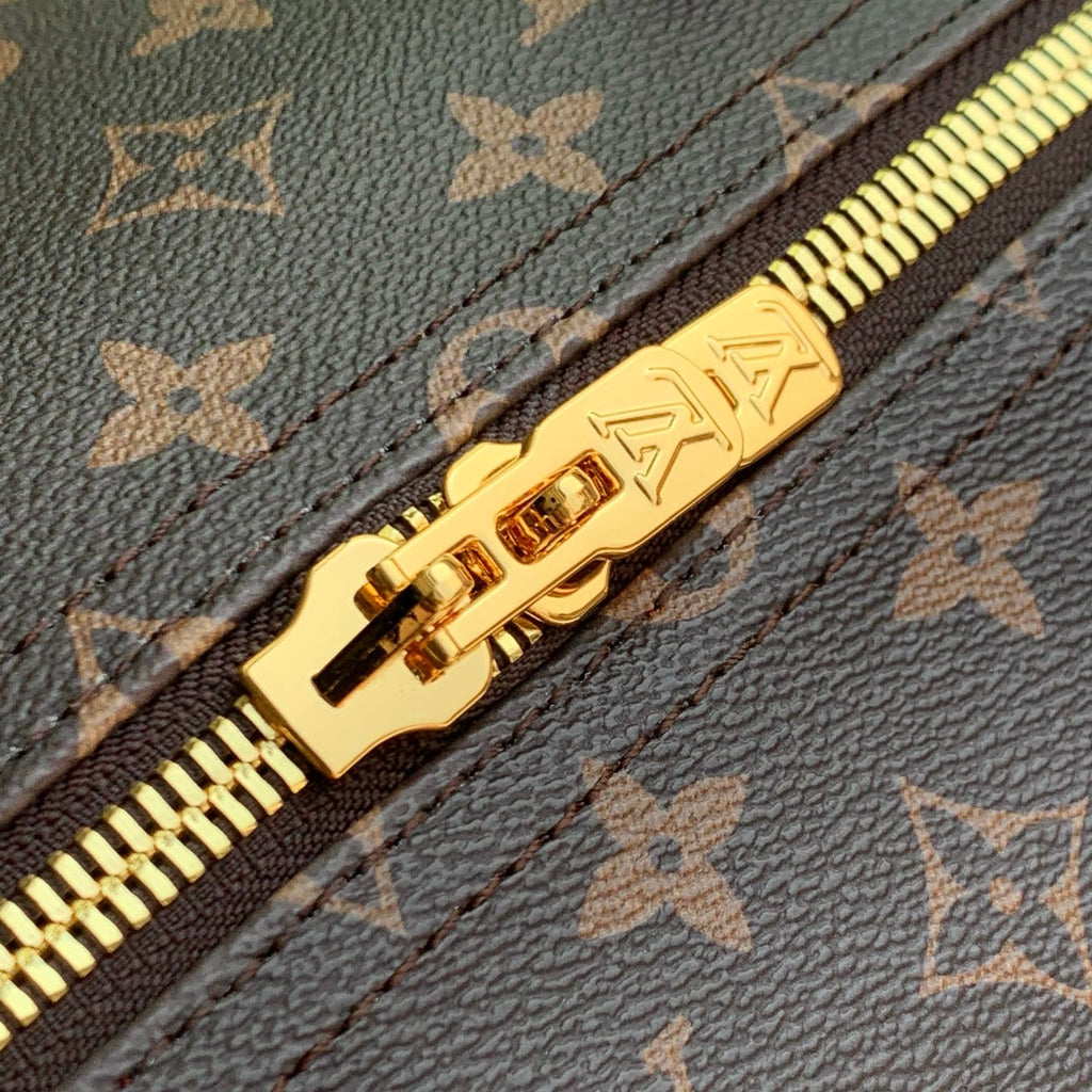 KEEPALL BANDOULIÈRE  FLORAL 45 IN BROWN MONOGRAM COATED CANVAS