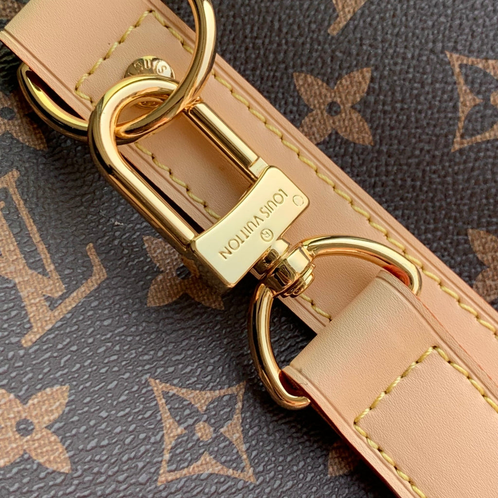 KEEPALL BANDOULIÈRE  FLORAL 45 IN BROWN MONOGRAM COATED CANVAS