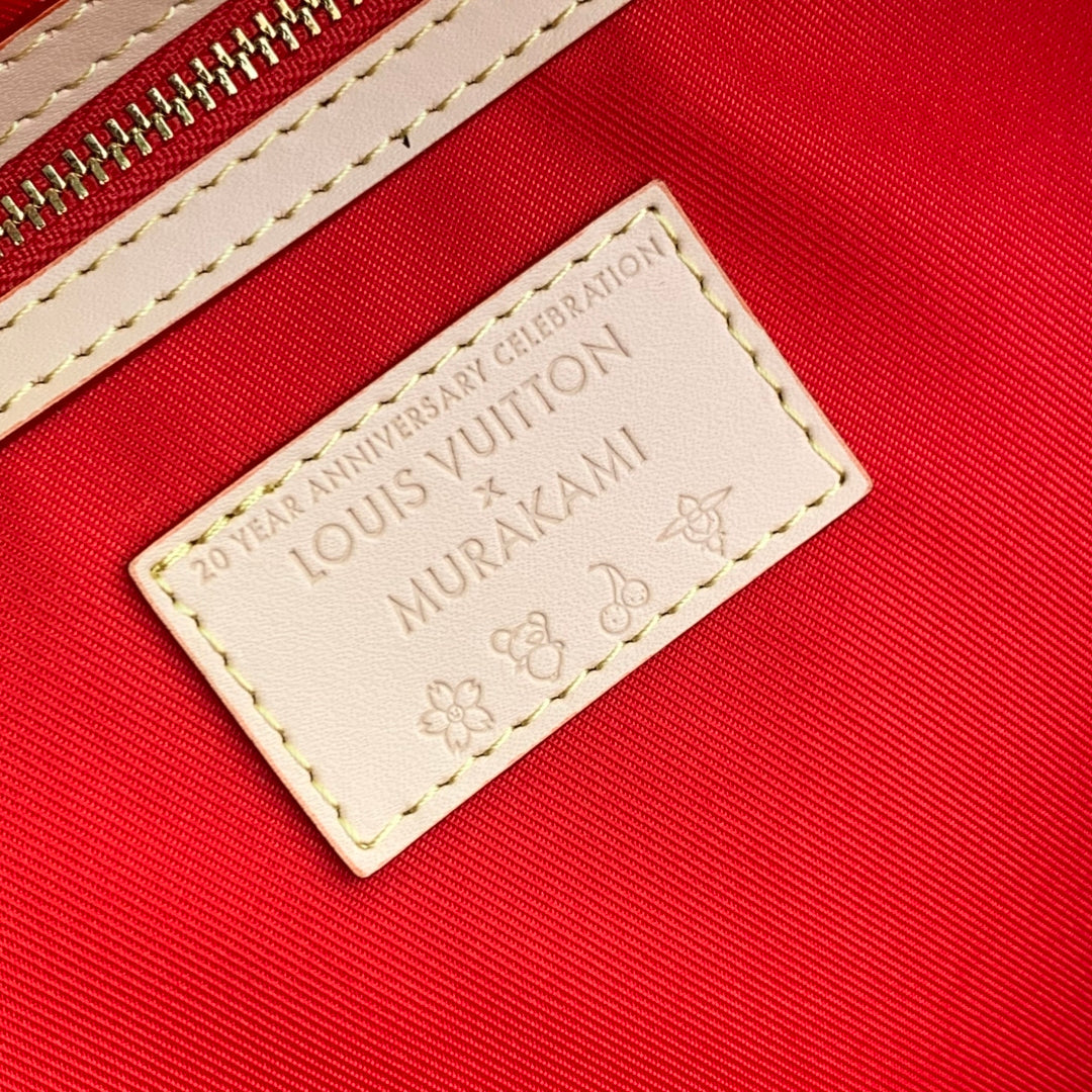 KEEPALL BANDOULIÈRE  FLORAL 45 IN BROWN MONOGRAM COATED CANVAS